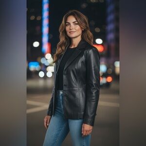 Like new condition leather jacket